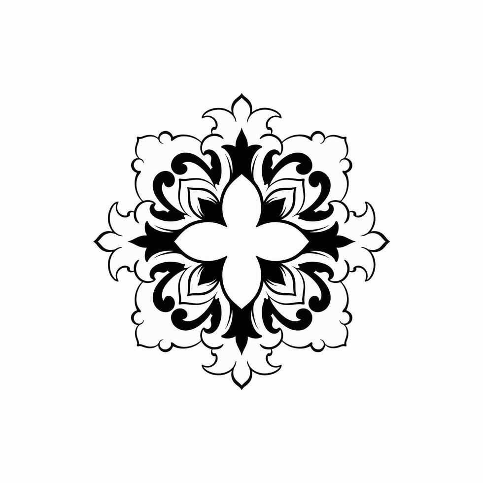 Ornaments elements mandala floral retro corners frames borders  art deco design vector file