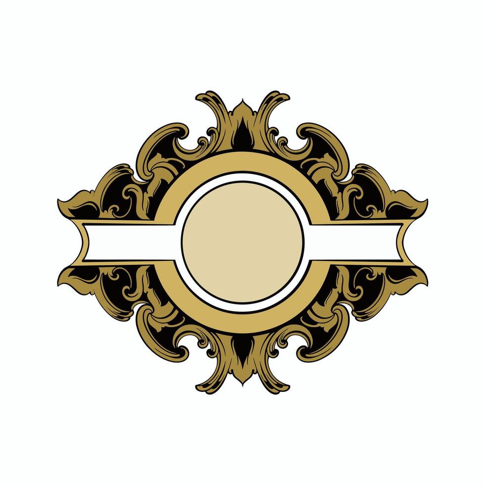 Vector frame ornament vintage classic element decoration
