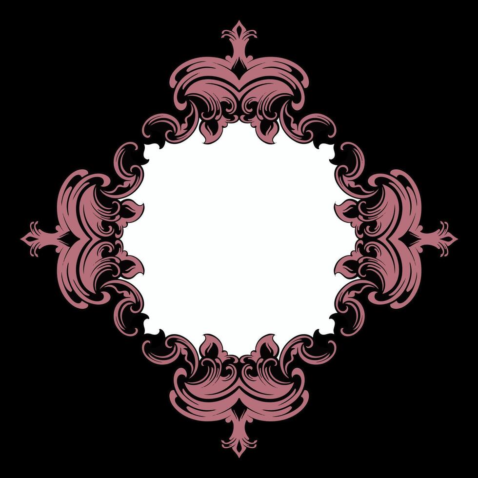 Vector frame ornament vintage classic element decoration