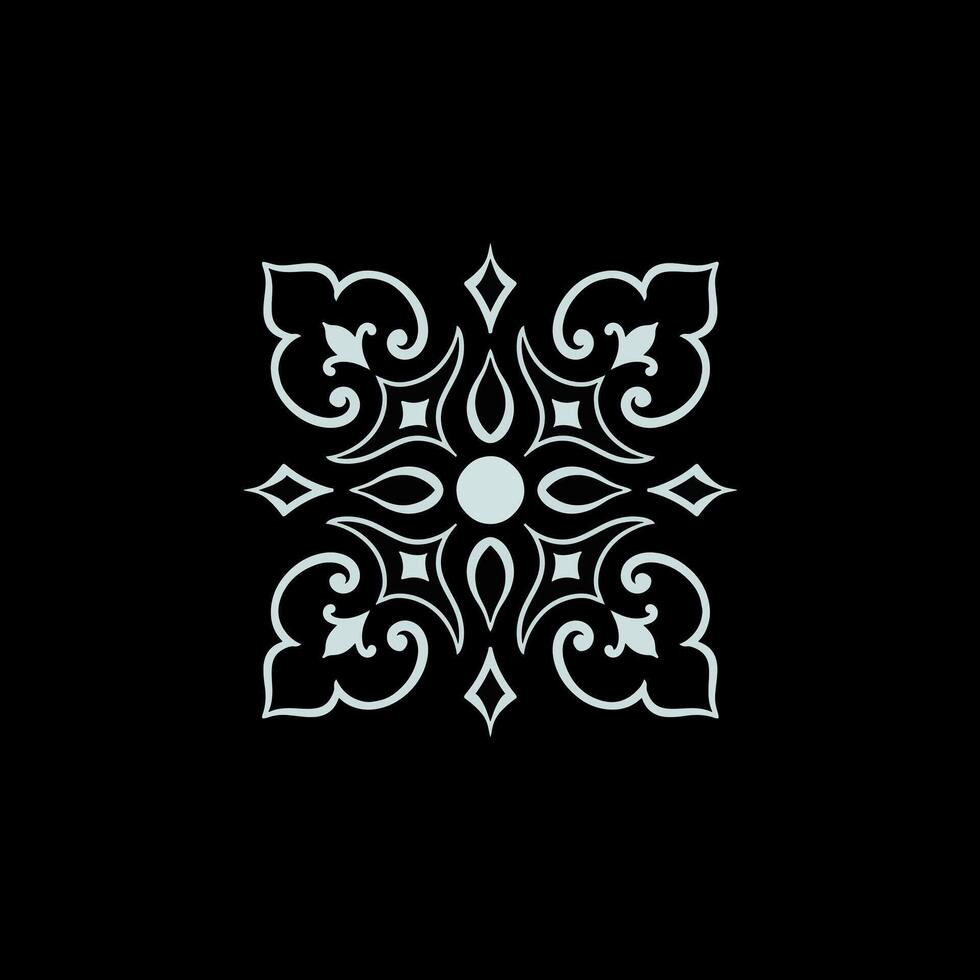 Ornaments elements mandala floral retro corners frames borders  art deco design vector file