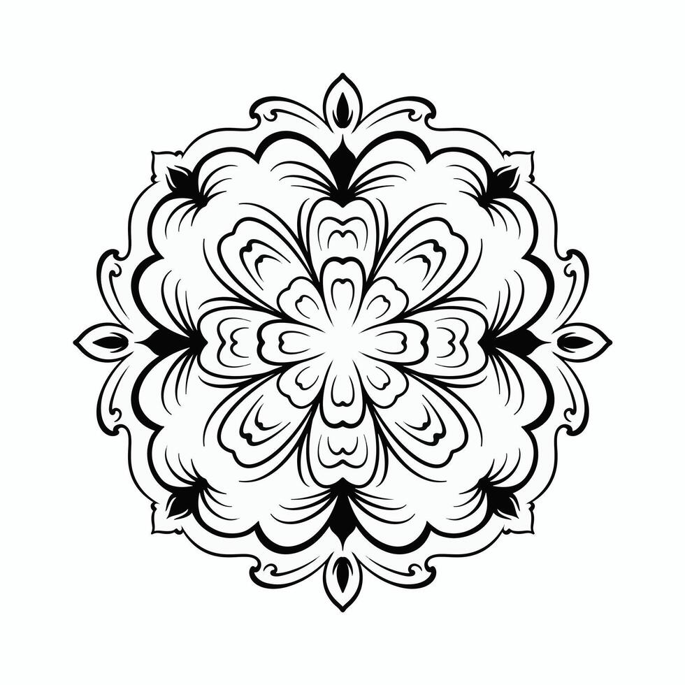 Ornaments elements mandala floral retro corners frames borders  art deco design vector file