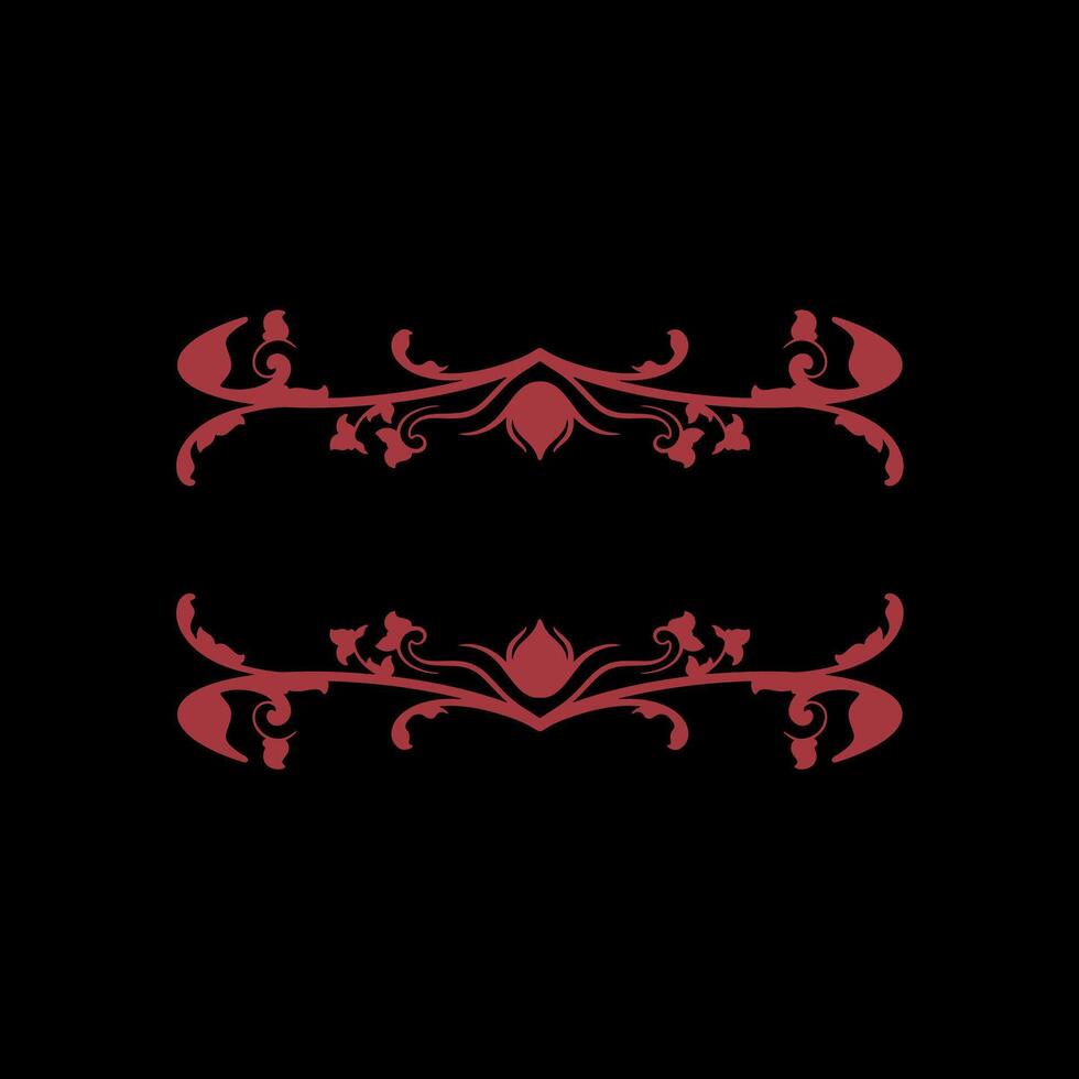Vector frame ornament engraving vintage classic element decoration