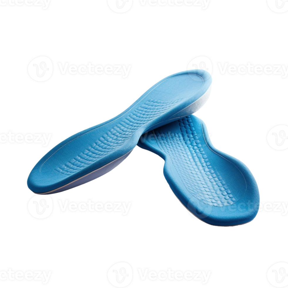 AI generated Comfortable Pair of Blue Insoles Created With Generative AI Tech png