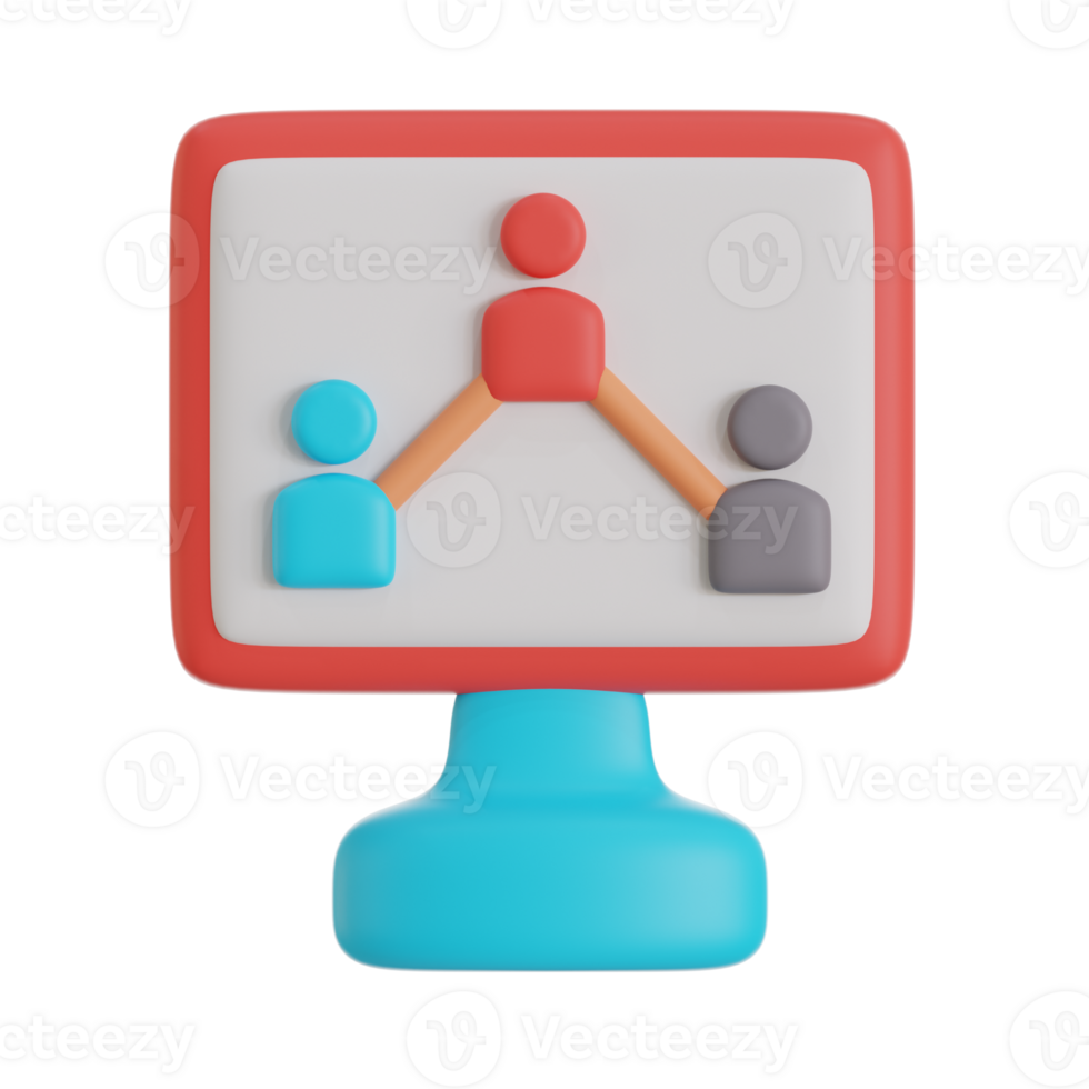 connection 3d icon illustration png