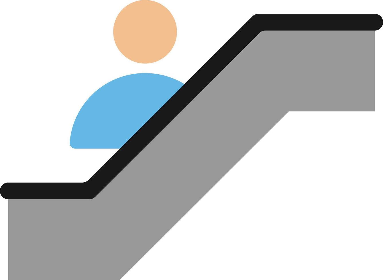 Escalator Transportation Building vector
