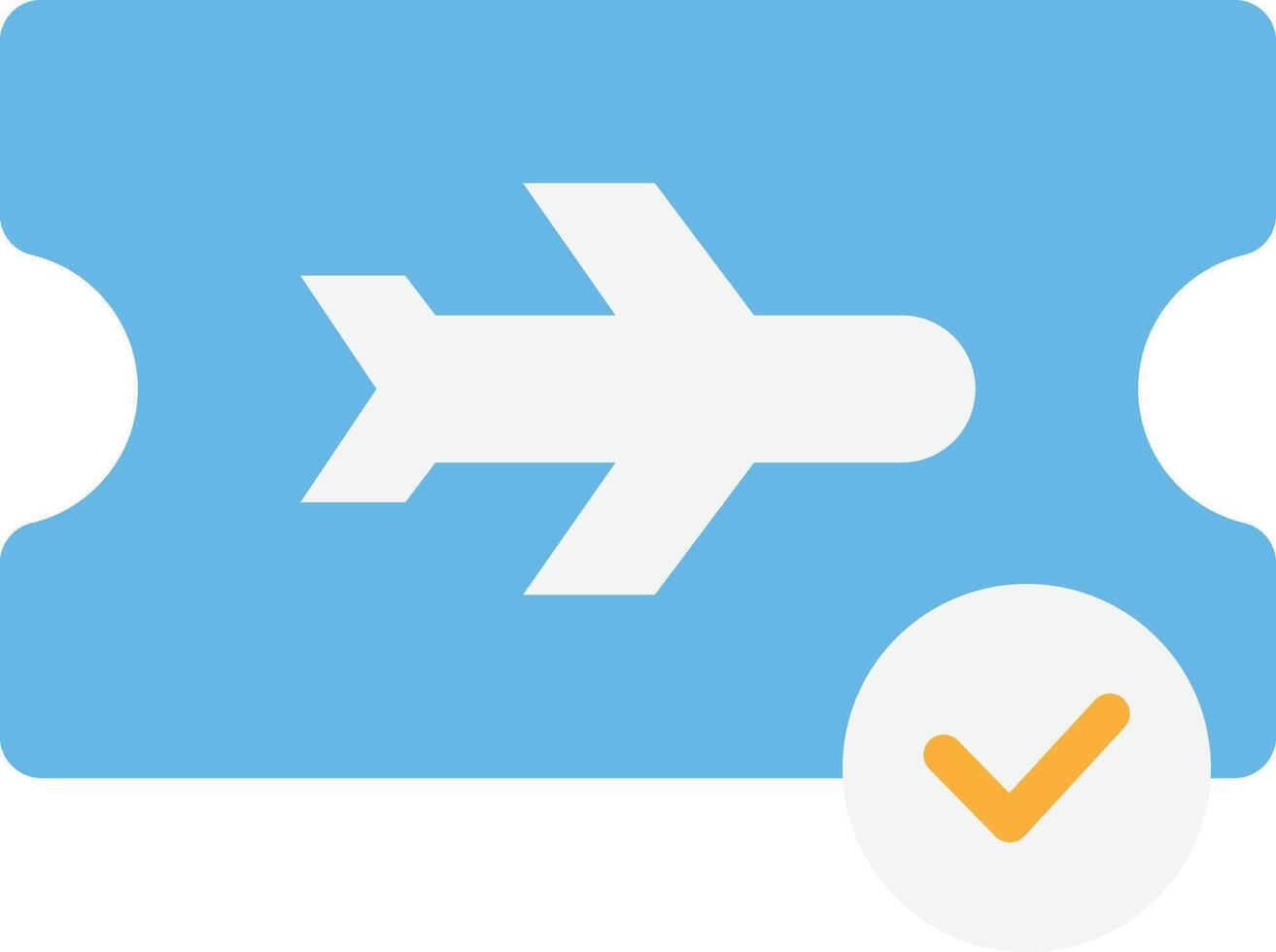 Plane Ticket Flight vector