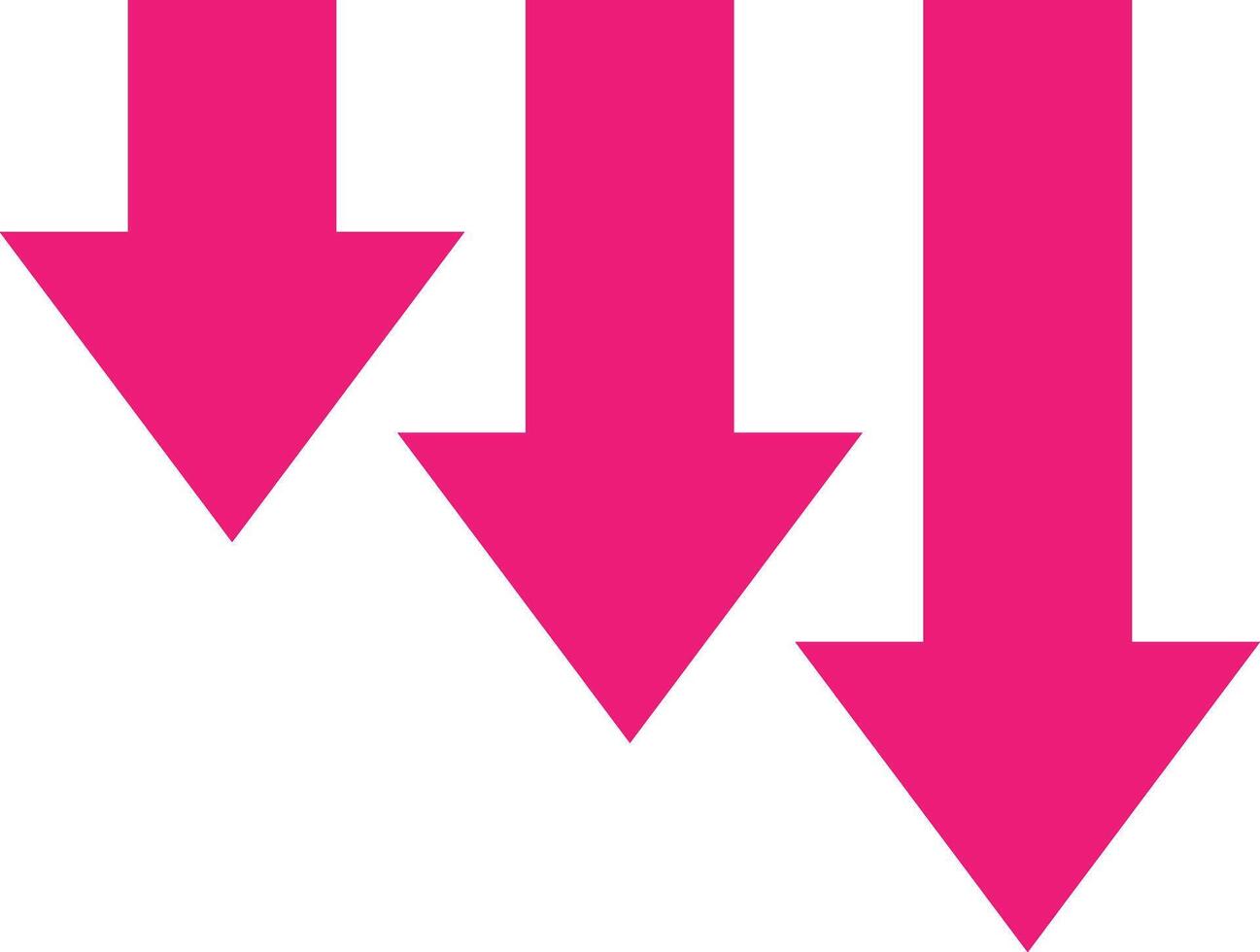 Decrease Analytics Graph vector