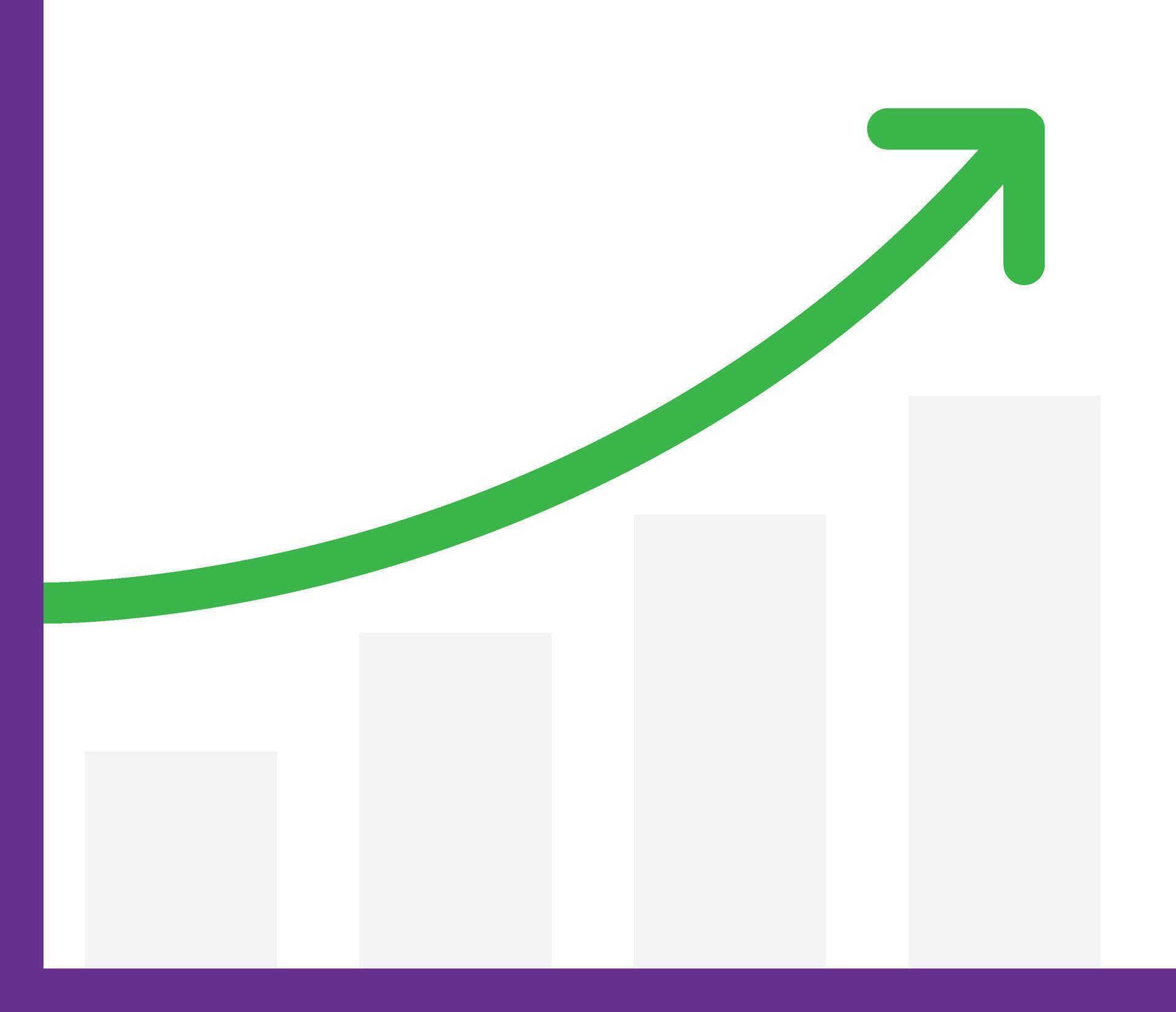 Increase Analytics Graph 38053818 Vector Art at Vecteezy