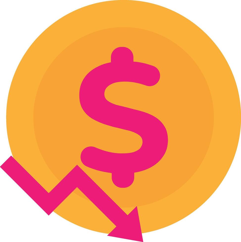 Decrease Analytics Graph vector