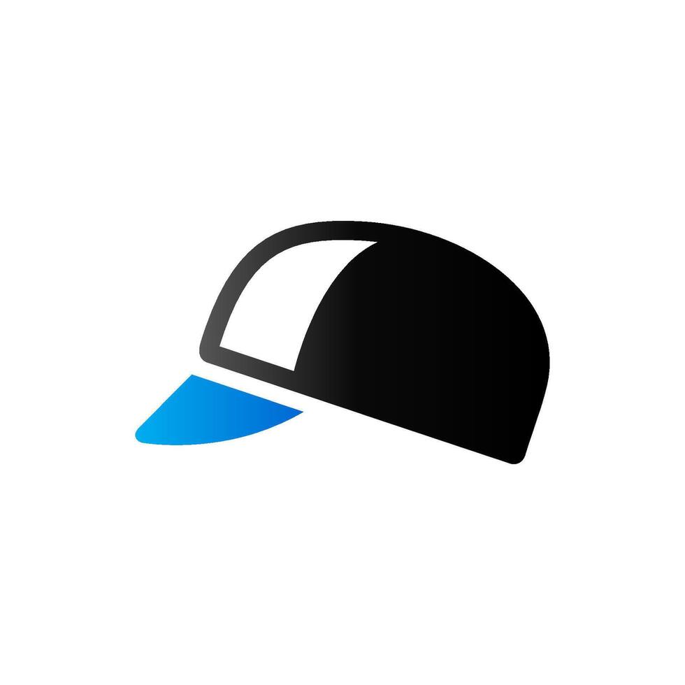 Cycling hat icon in duo tone color. Sport bicycle head protection vector