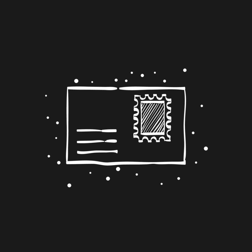 Envelope doodle sketch illustration vector