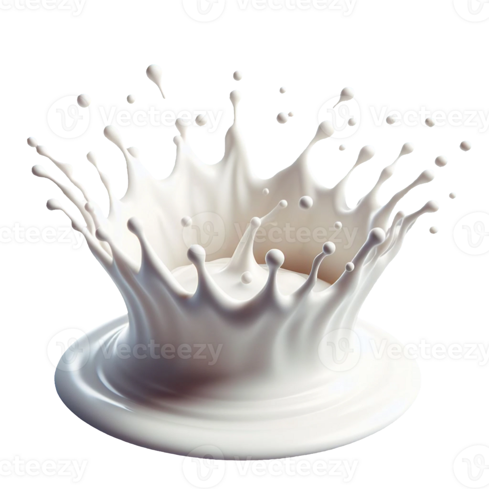 AI generated Water crown splashes and wave swirl with drops png