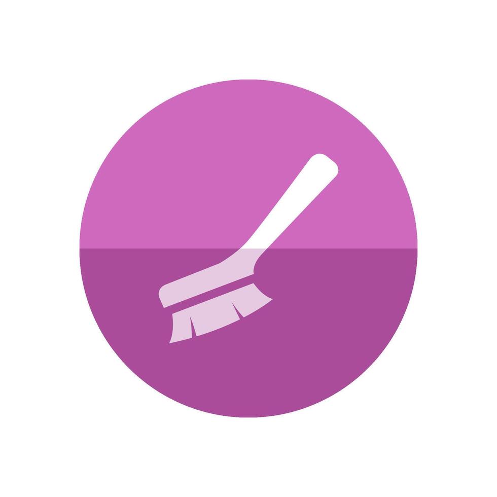 Paint brush icon in flat color circle style. Artist, painting, drawing, artwork vector