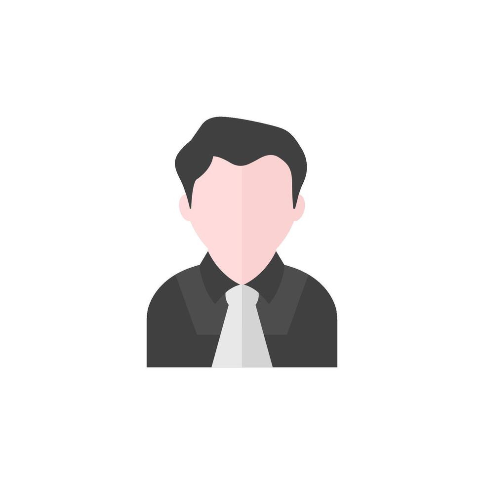 Judge avatar icon in flat color style. Justice law court trial decide vector