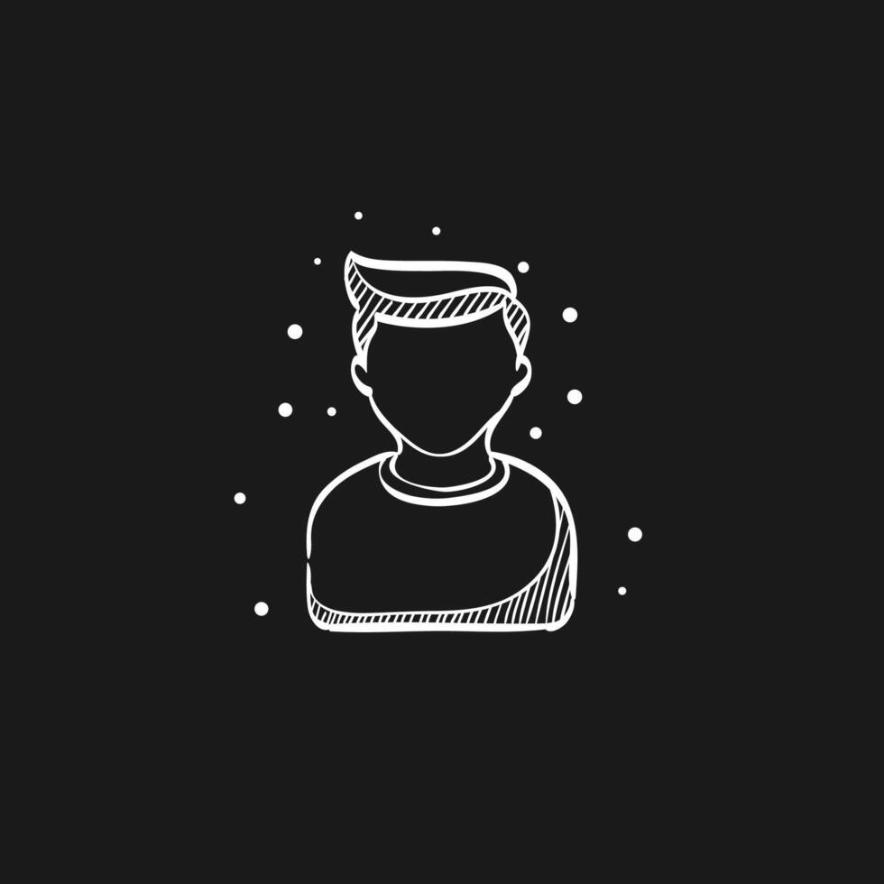 Add friend doodle sketch illustration vector