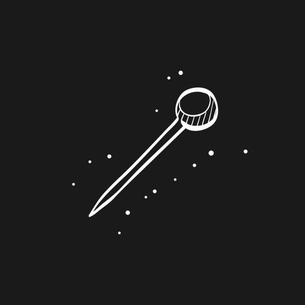 Needle doodle sketch illustration vector