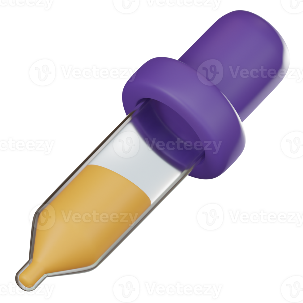 3D Icon of Color Picker on Isolated Background. 3D render png
