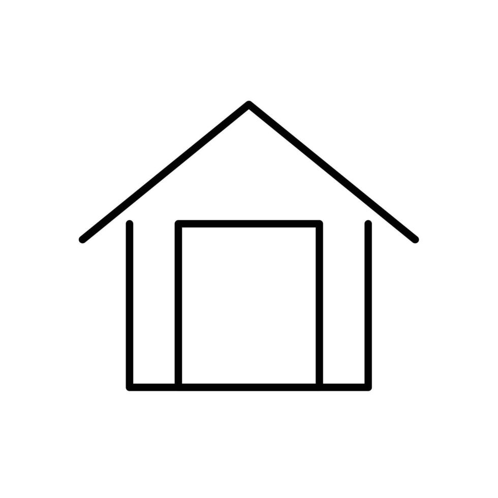 warehouse line icon design illustration vector