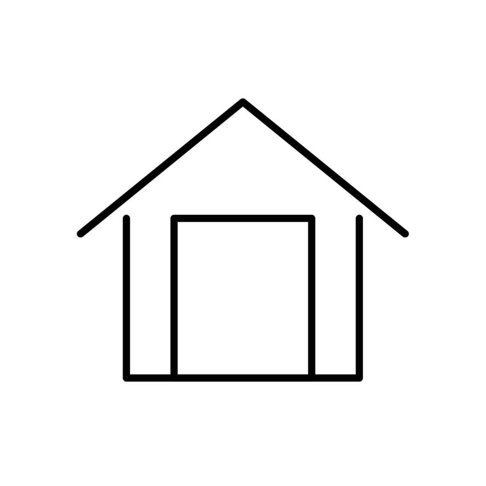 warehouse line icon design illustration vector