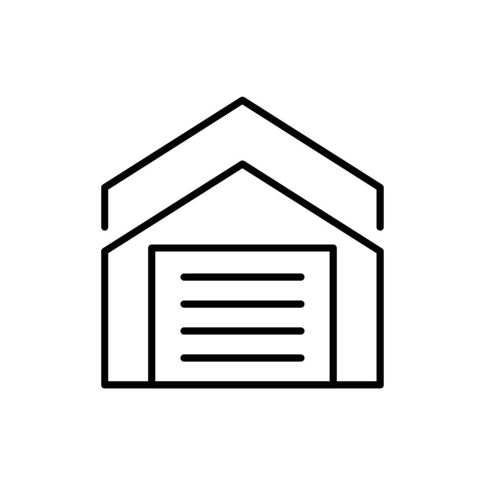 warehouse line icon design illustration vector