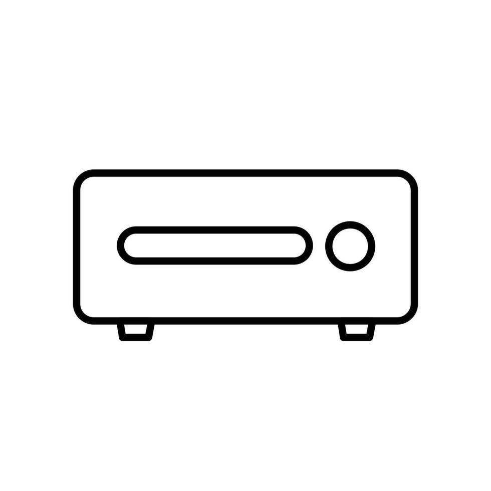 Mini Pc line icon design illustration vector