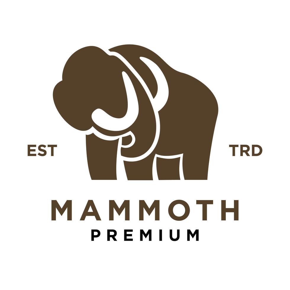 mamut logo icono diseño icono ilustración vector