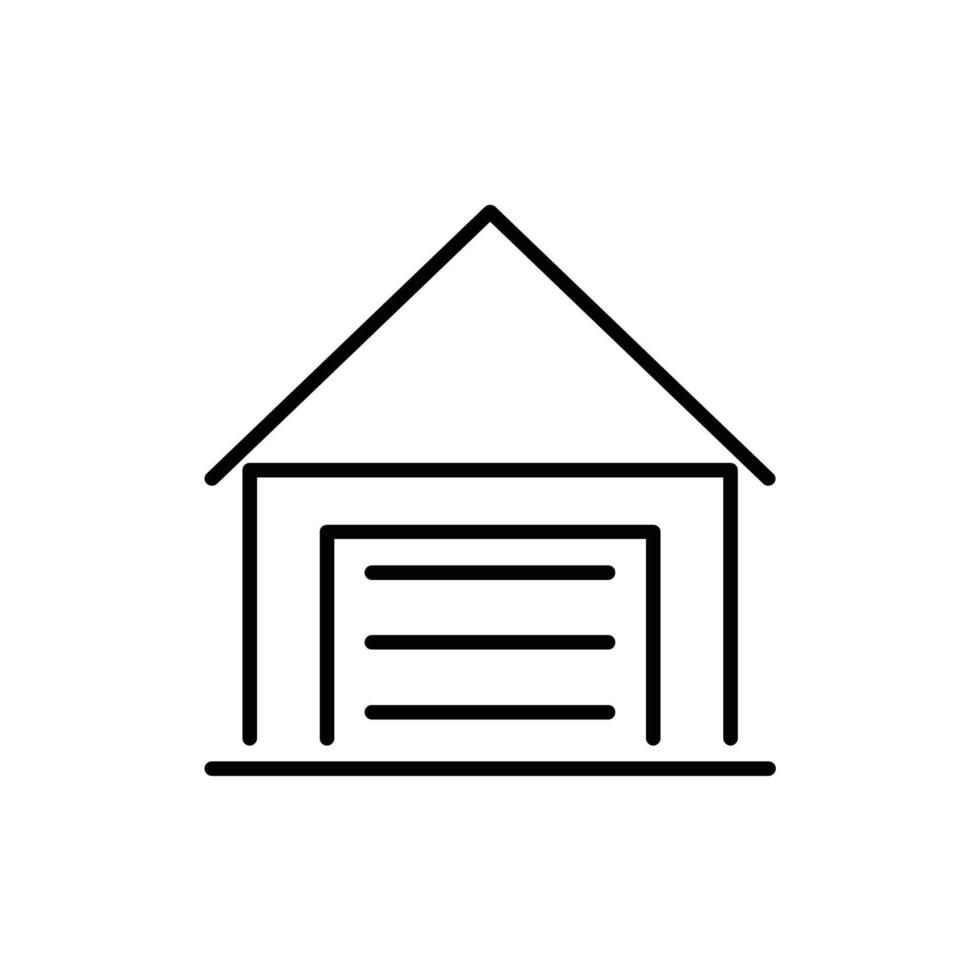 warehouse line icon design illustration vector