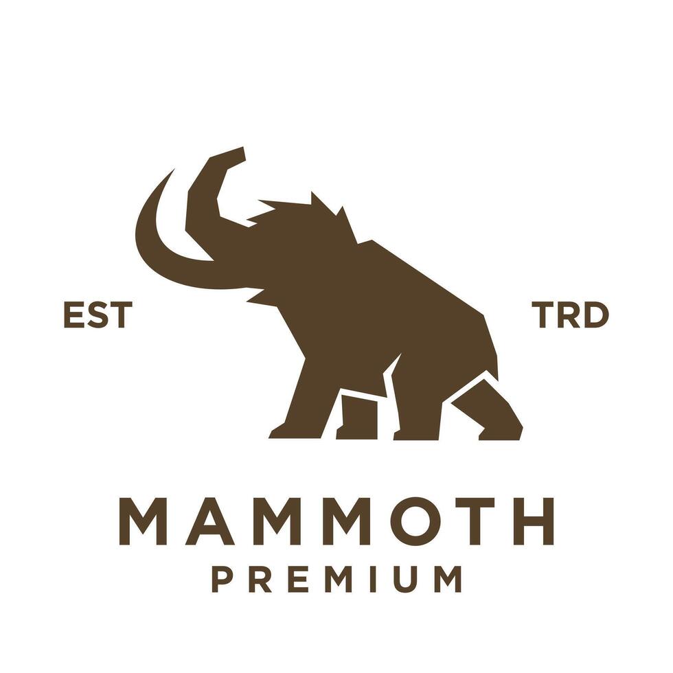 mamut logo icono diseño icono ilustración vector