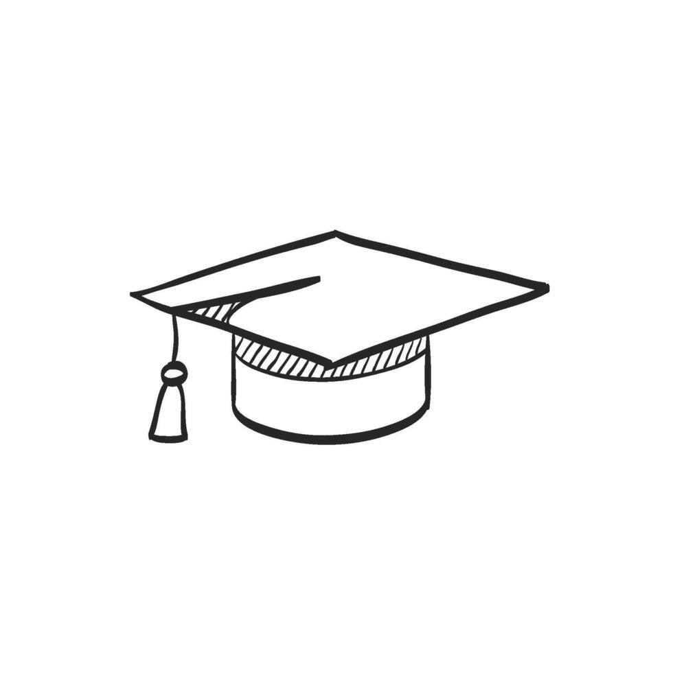 Hand drawn sketch icon education vector