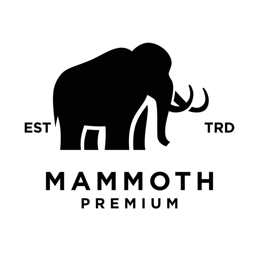 mamut logo icono diseño icono ilustración vector