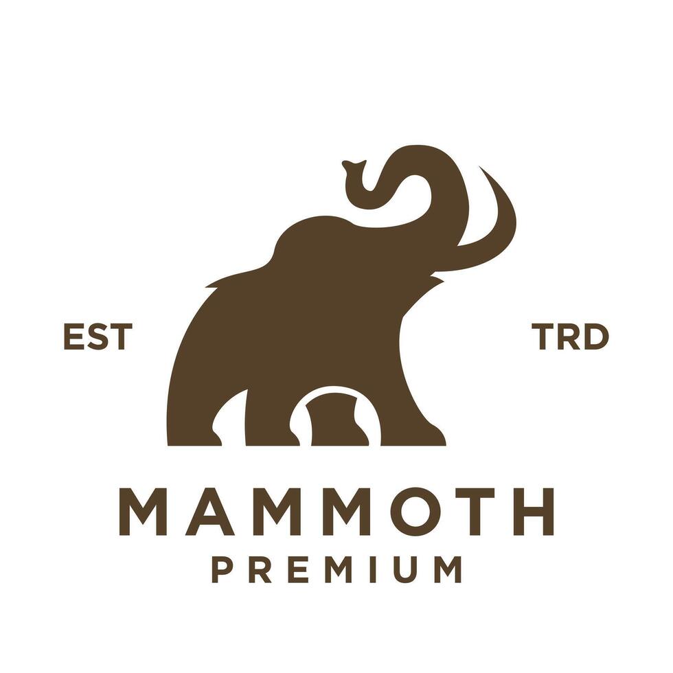 mamut logo icono diseño icono ilustración vector