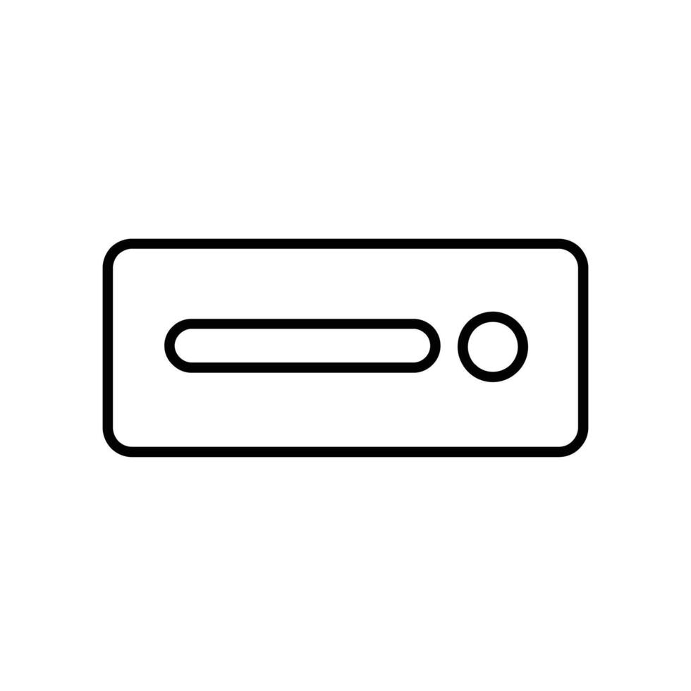 Mini Pc line icon design illustration vector