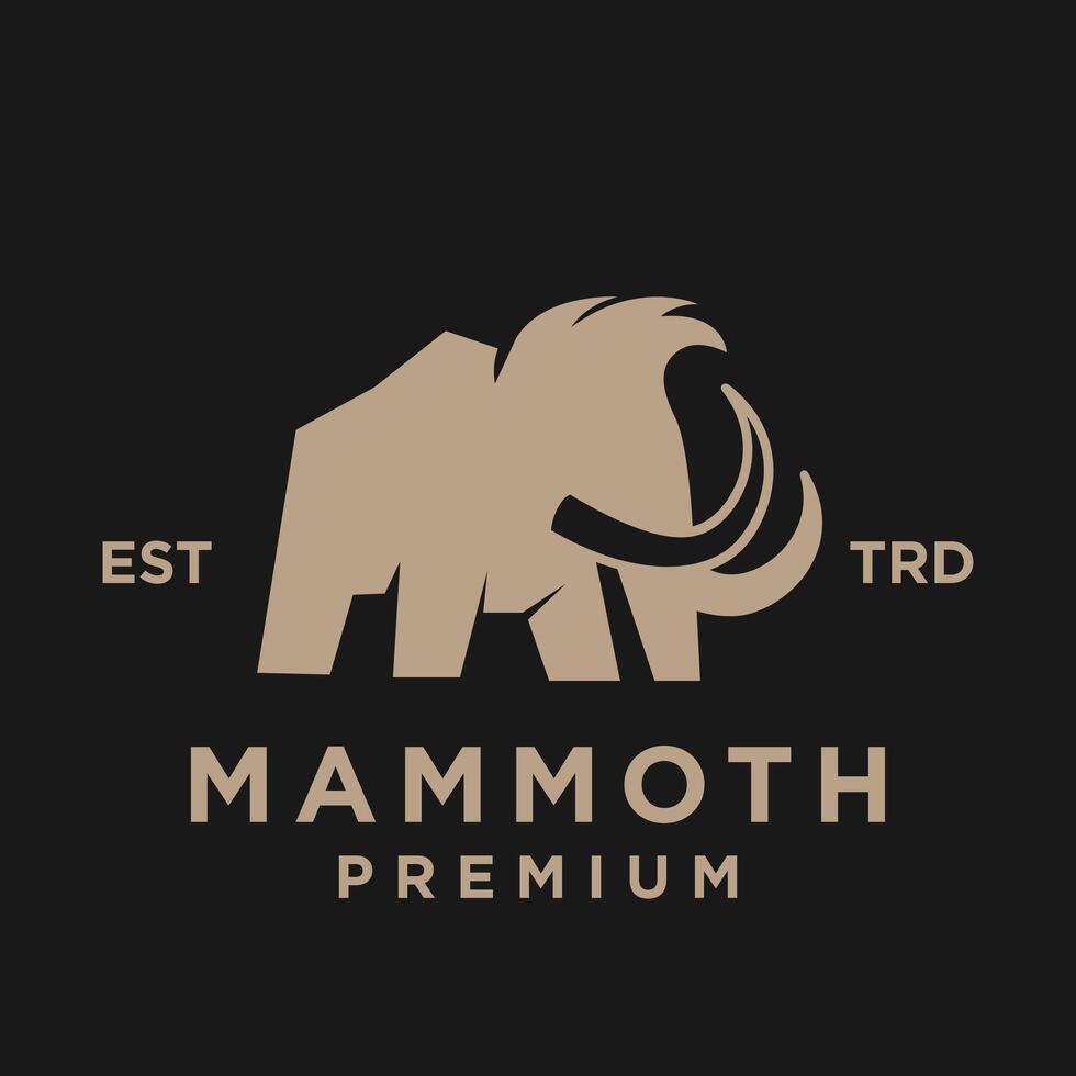 mamut logo icono diseño icono ilustración vector