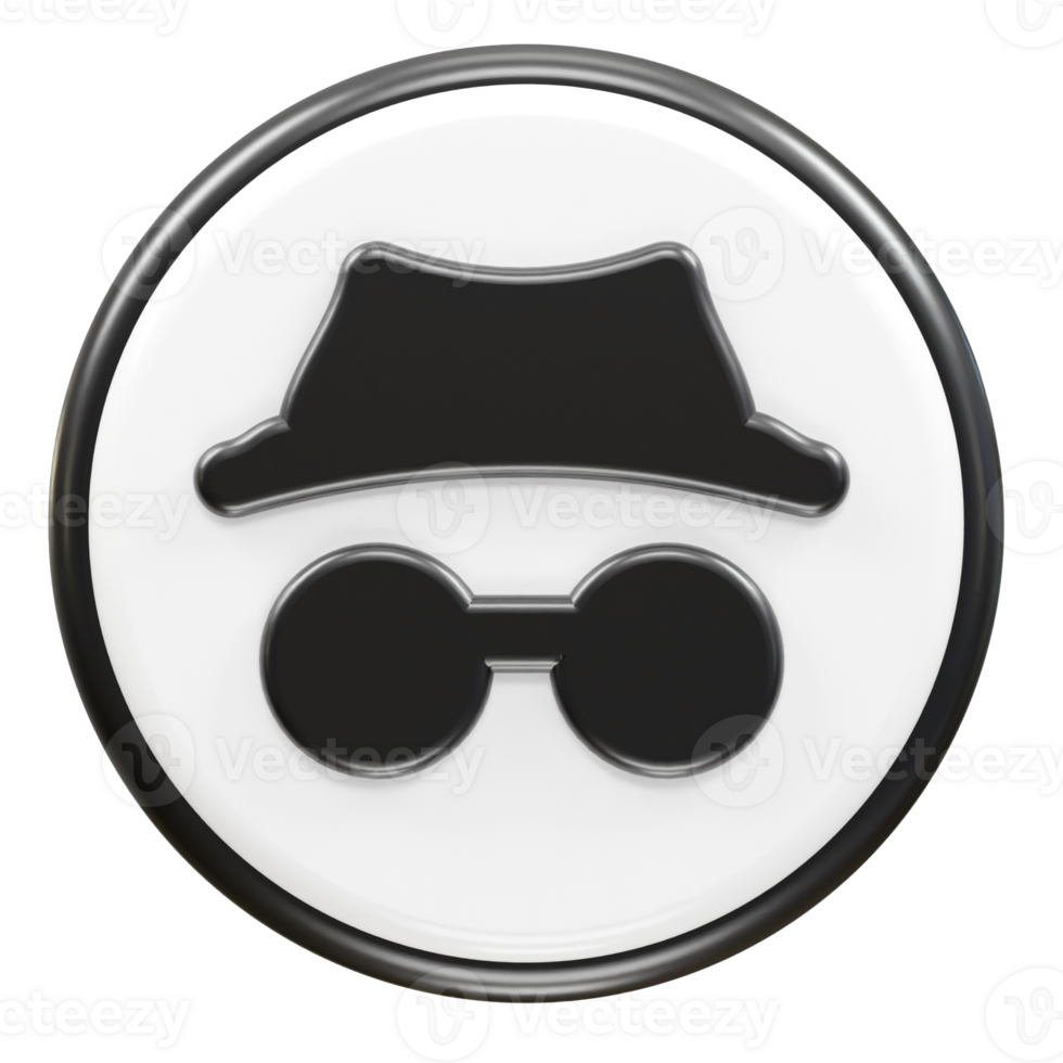 Privacy safety icon 3d rendering illustration png