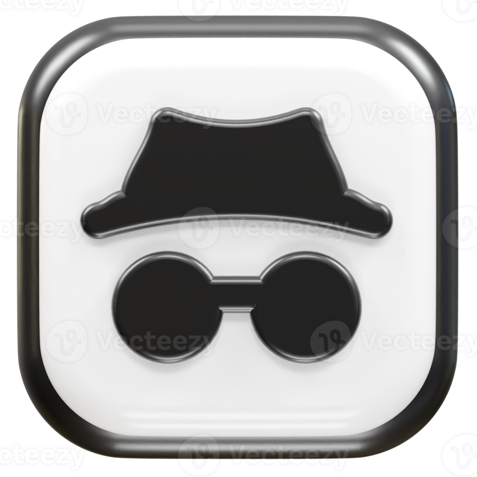 Privacy safety icon 3d rendering illustration png