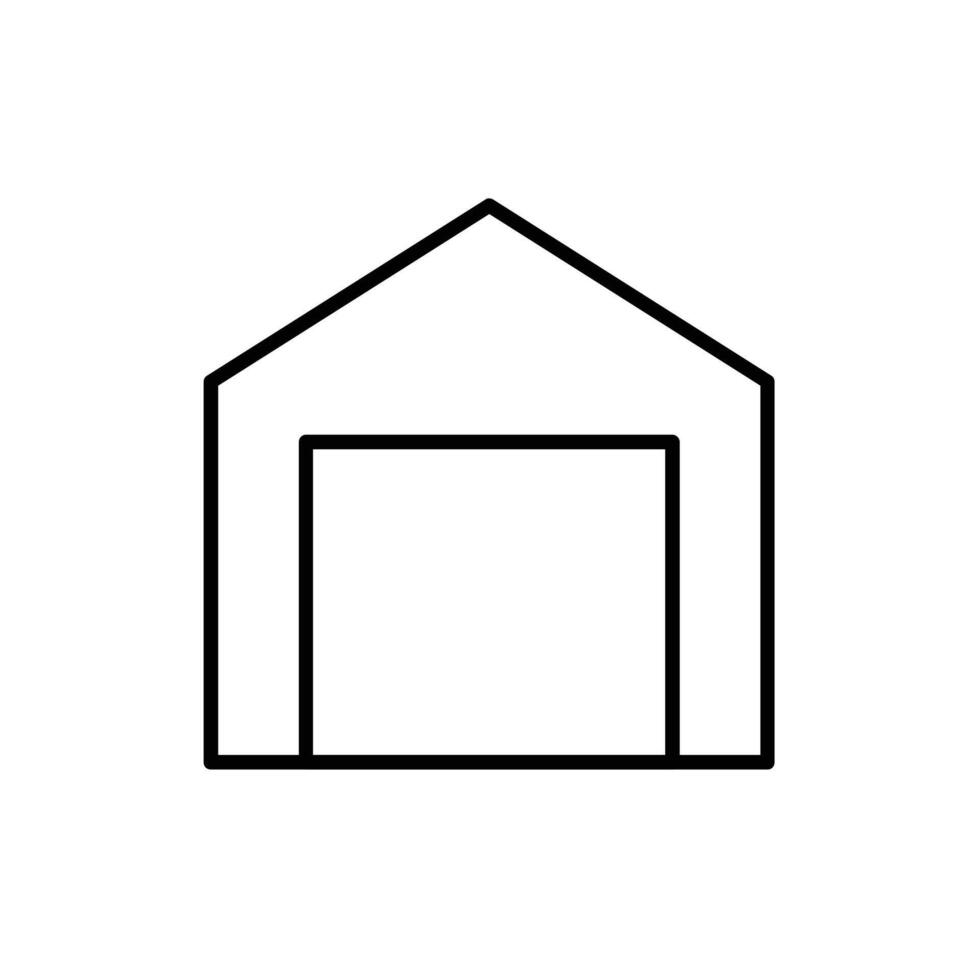 warehouse line icon design illustration vector