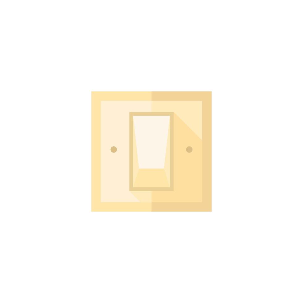 Electric switch icon in flat color style. vector