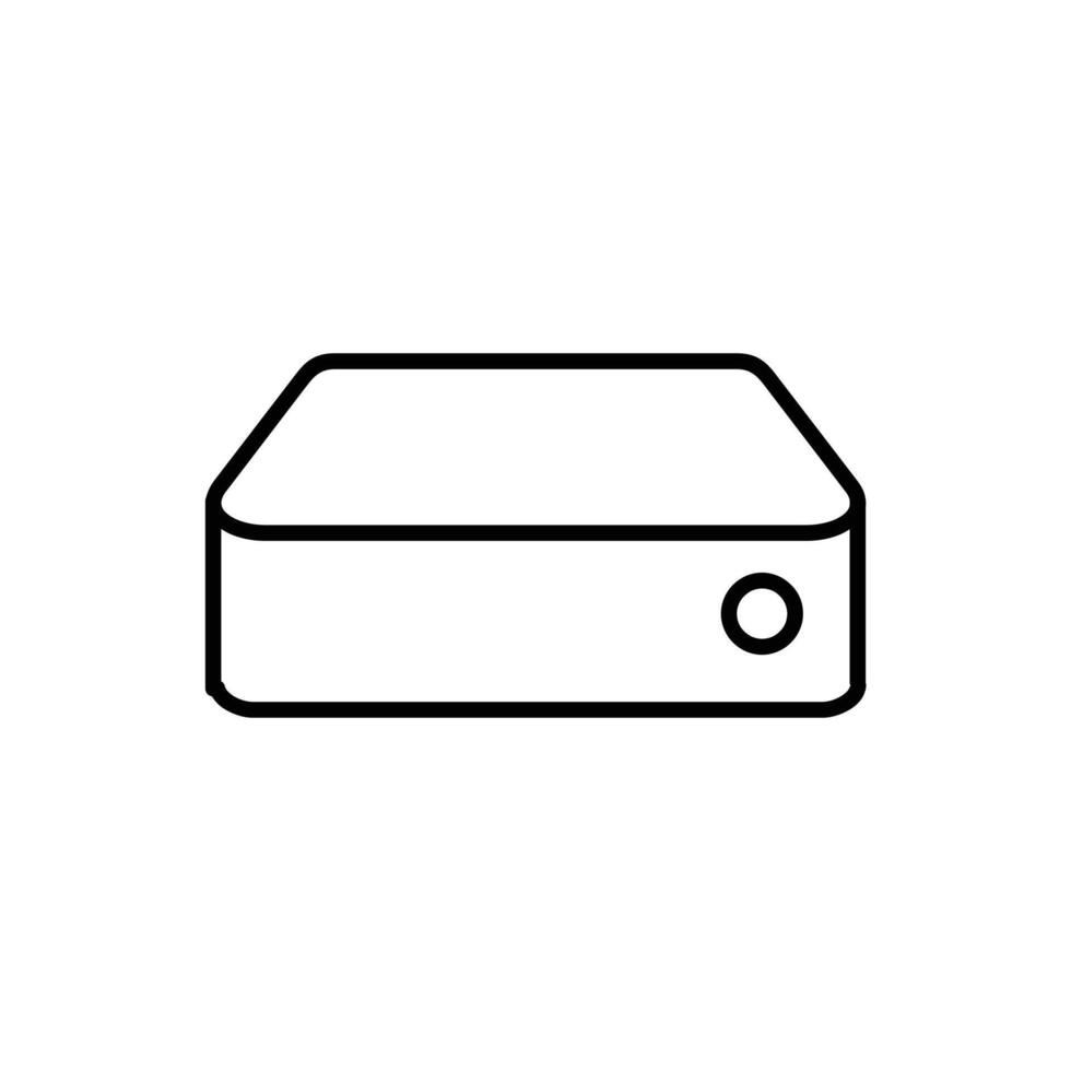 Mini Pc line icon design illustration vector