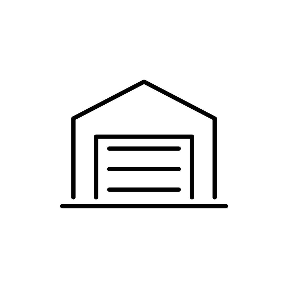 warehouse line icon design illustration vector