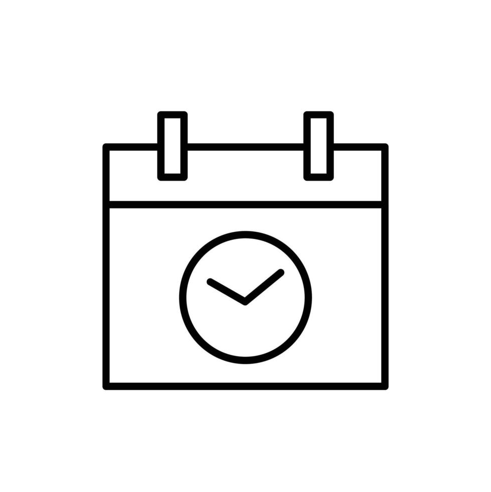 Calendar line icon design illustration vector