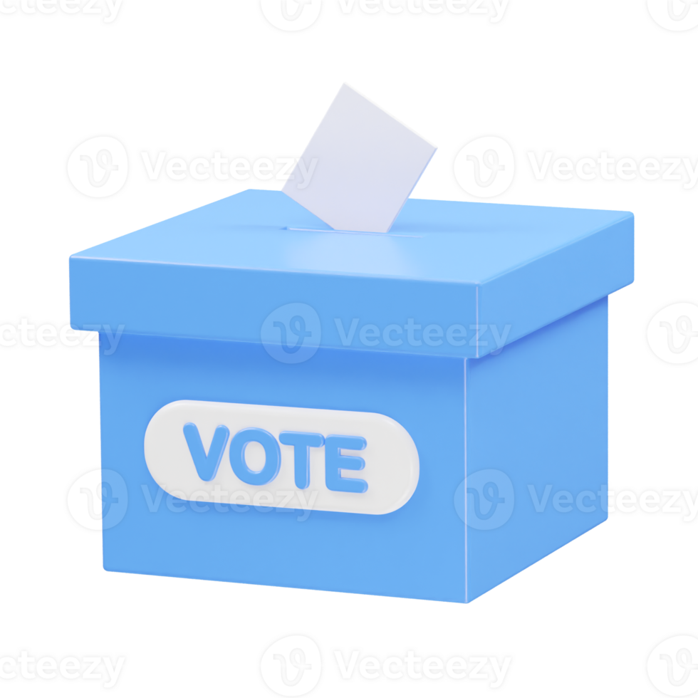 Vote icon illustration 3d rendering png