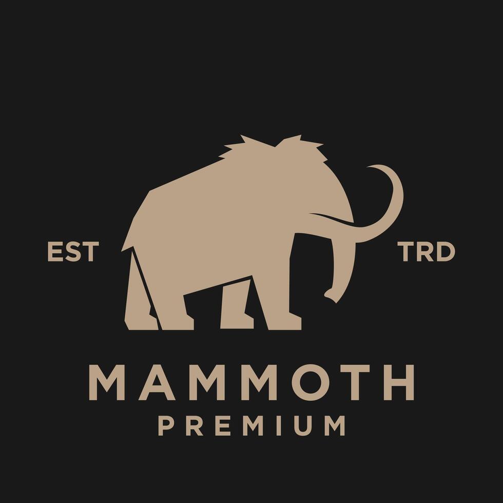 mamut logo icono diseño icono ilustración vector