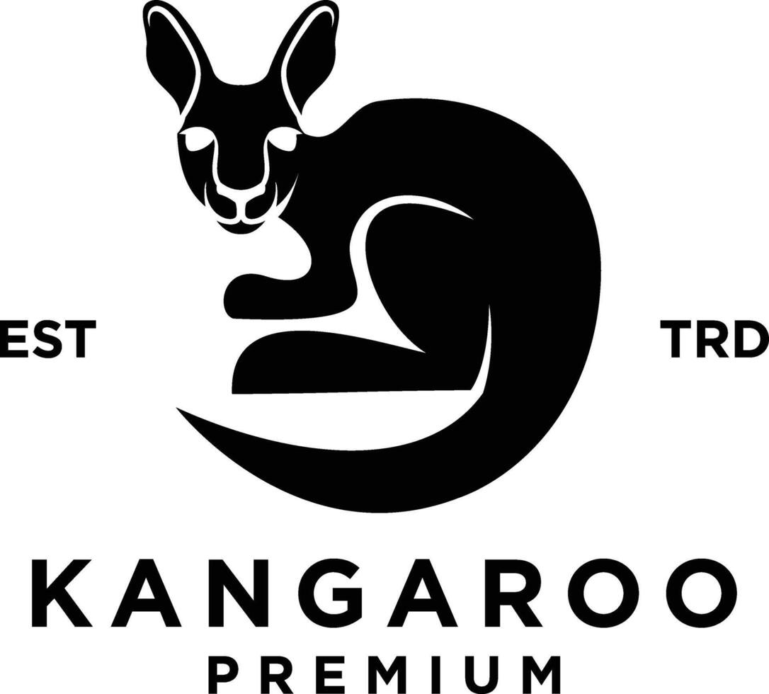Kangaroo head face Logo icon design illustration vector