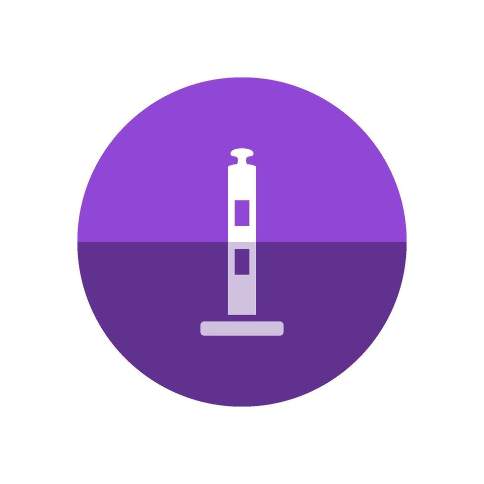 Traffic cone icon in flat color circle style. Road construction warning alert internet web page under construction vector