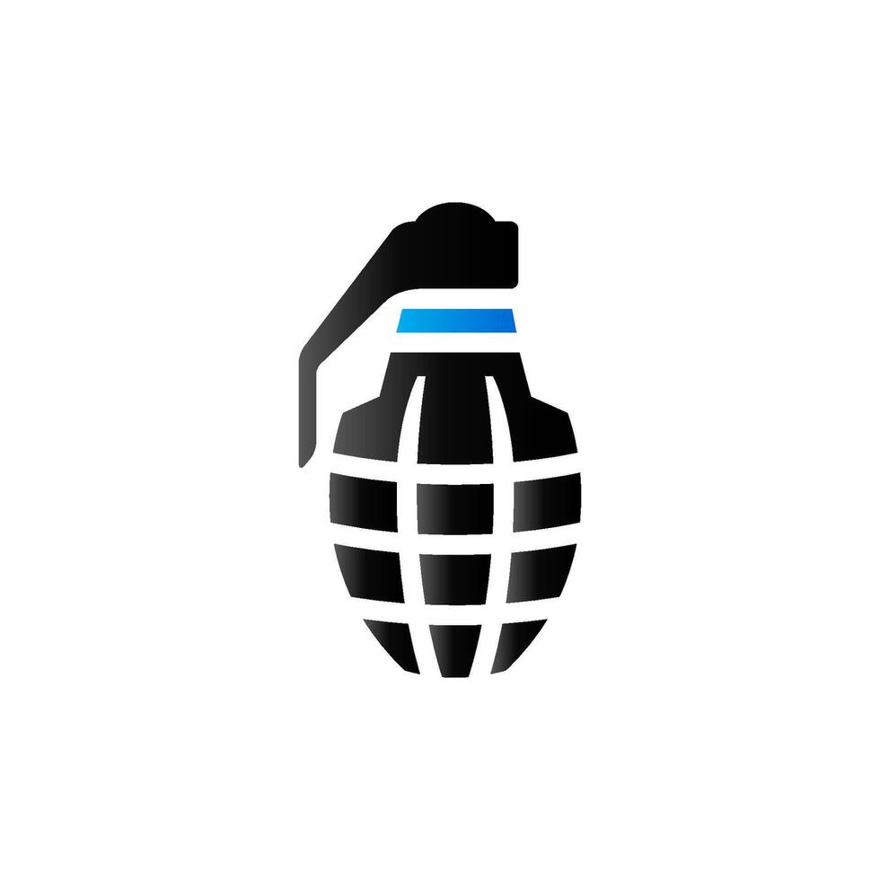 Grenade icon in duo tone color. Military army explosive vector