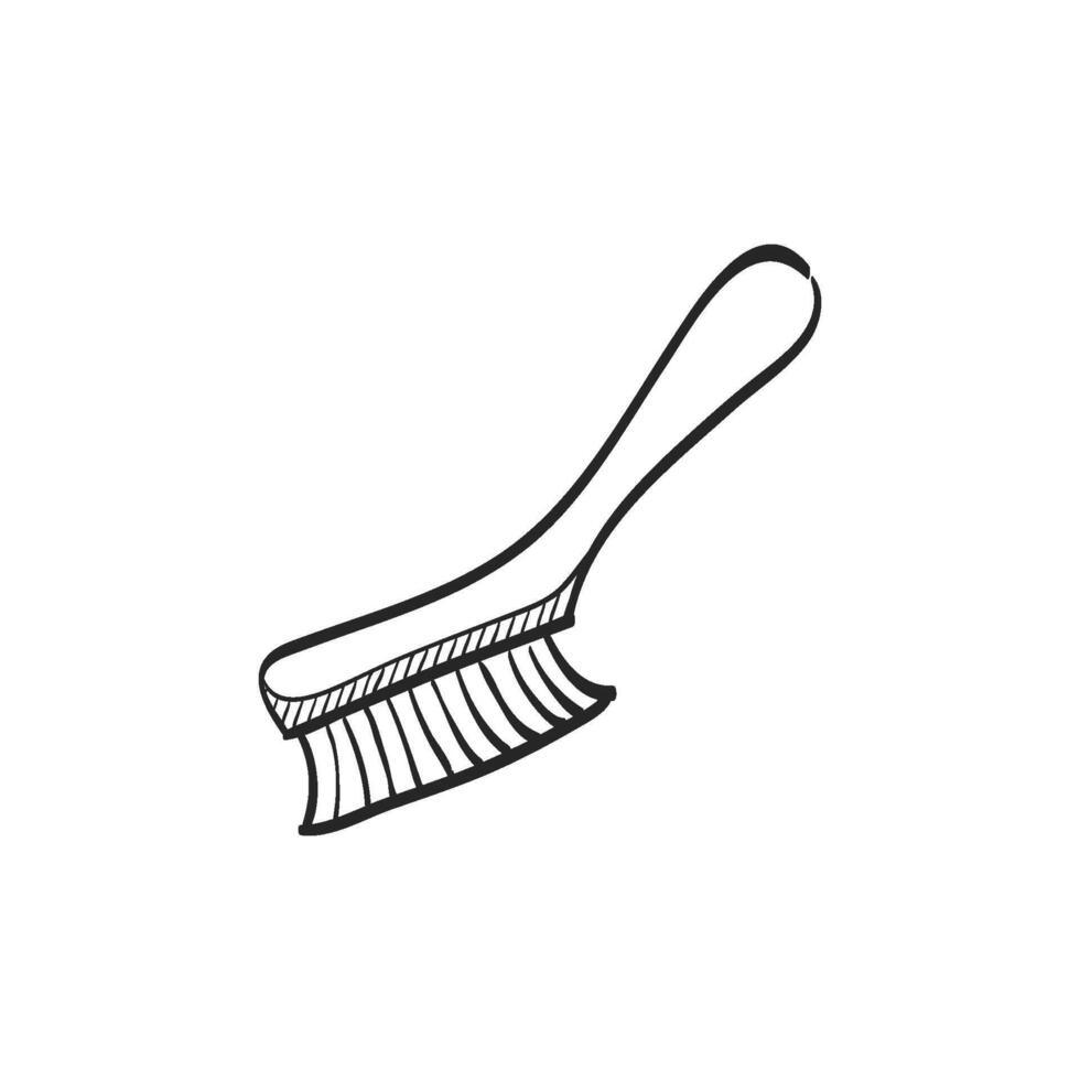 Hand drawn sketch icon paint brush vector