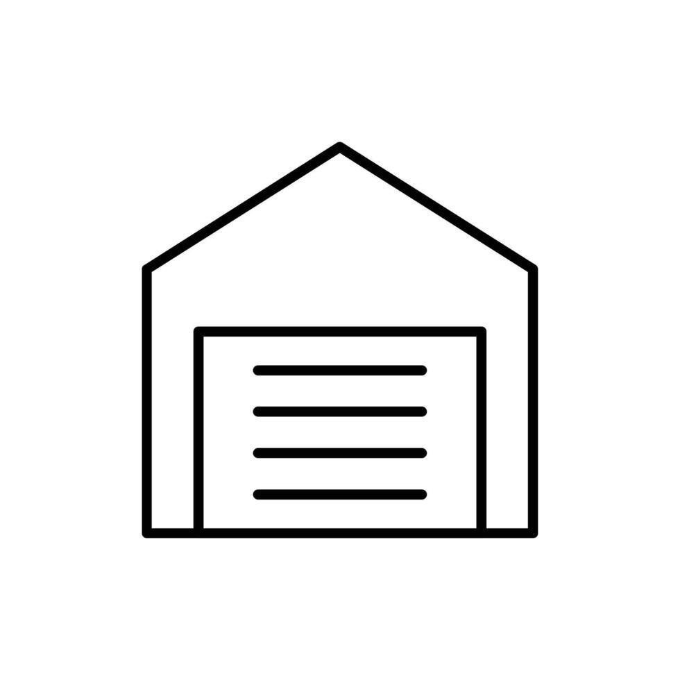 warehouse line icon design illustration vector
