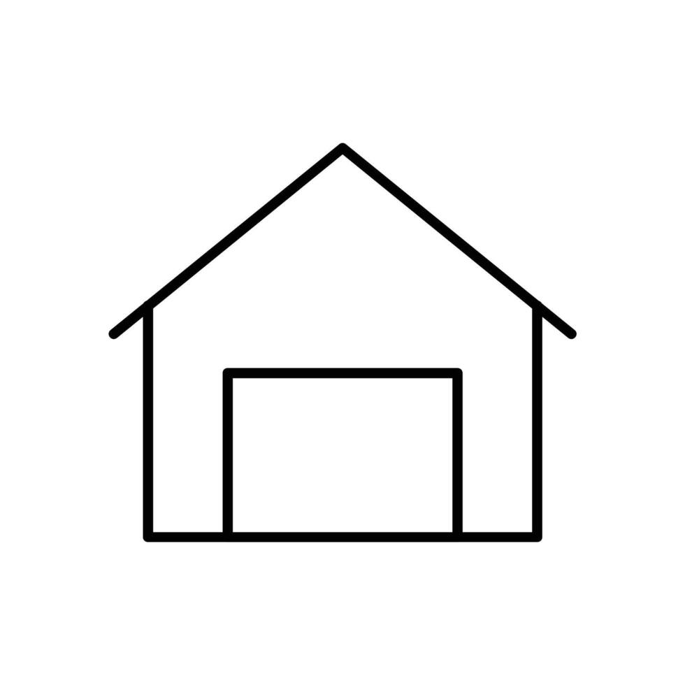 warehouse line icon design illustration vector