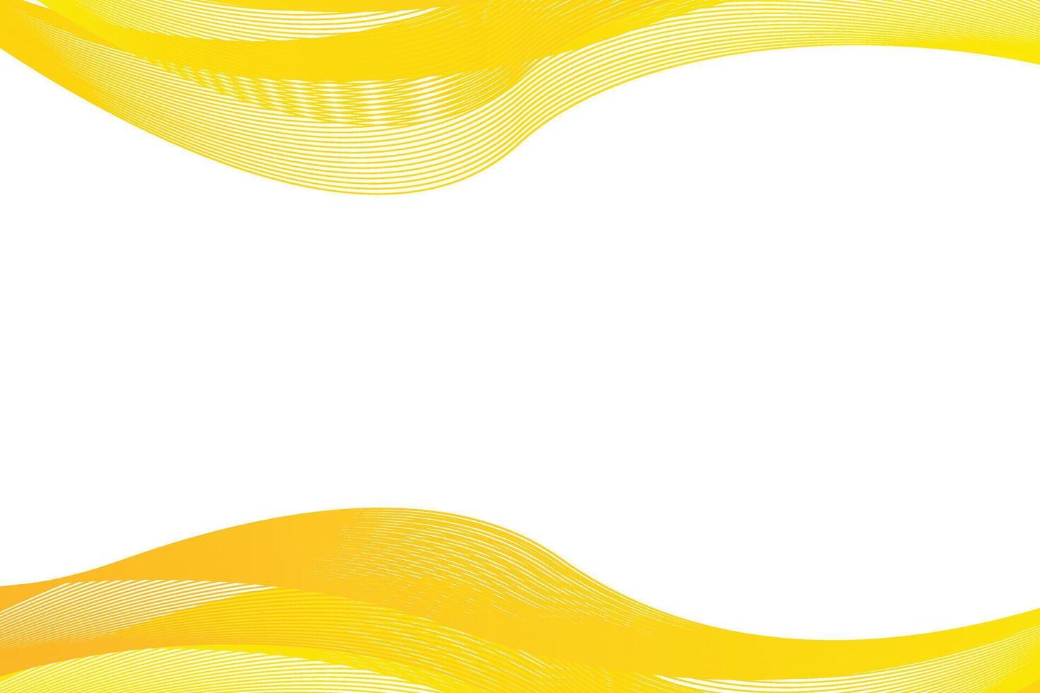 abstract yellow white wave background design template vector