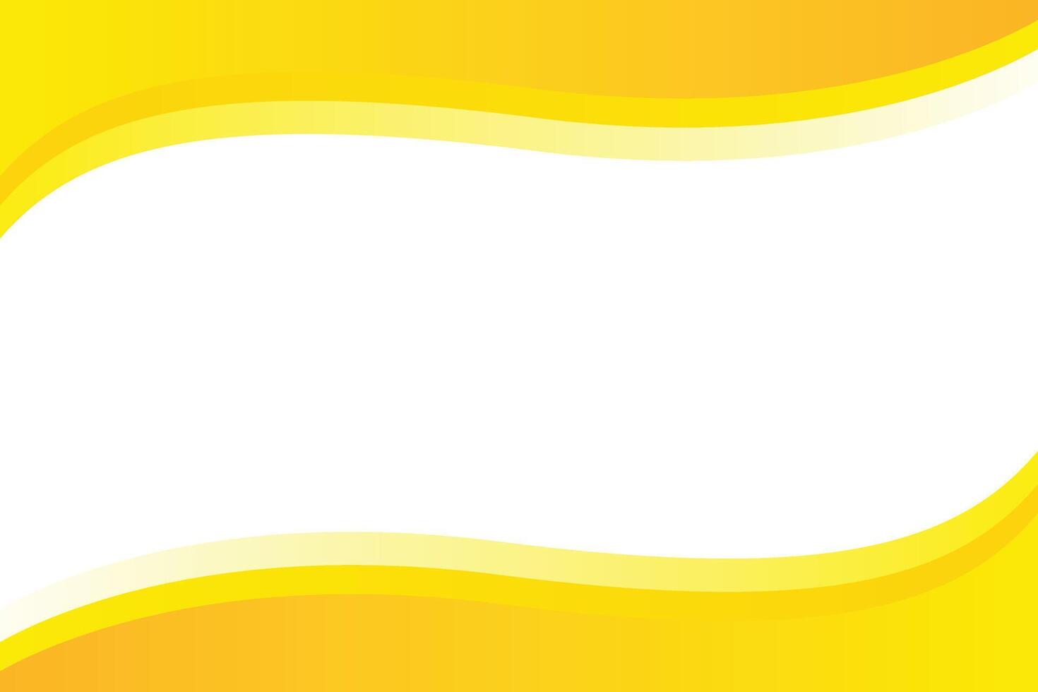 abstract yellow white wave background design template vector